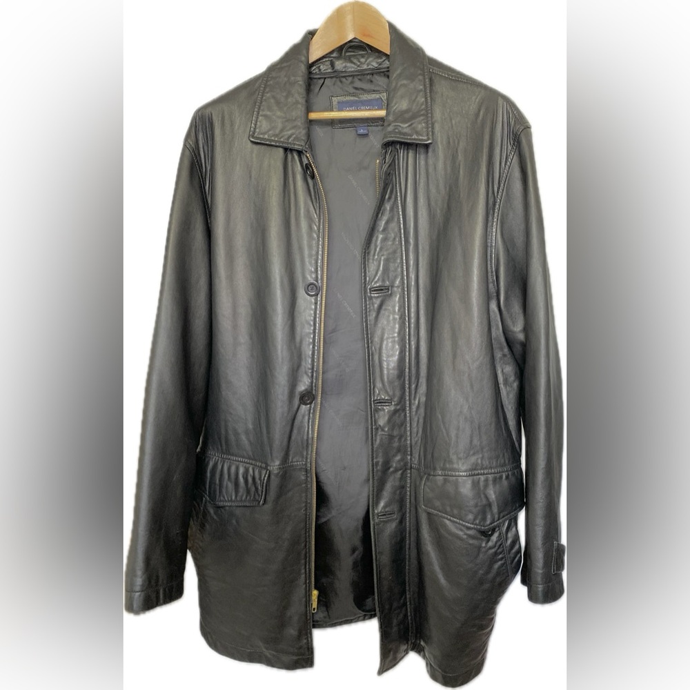Daniel Cremieux Collection Genuine Lamb Skin Leather Jacket HTF Sz L